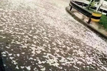 Xuất hiện mưa bọt bí ẩn sau vụ nổ ở Thiên Tân 