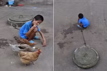 Chuyện lạ hôm nay: Xót xa cậu bé bị nuôi như nuôi gà 