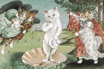 Khi mèo “xâm lấn” các bức họa nổi tiếng