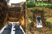 Độc đáo trường đại học cho sinh viên nằm xuống huyệt mộ