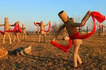 Kinh ngạc tác phẩm nghệ thuật bằng rơm khổng lồ tuyệt đẹp