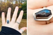 Ớn lạnh cô dâu khoe nhẫn cầu hôn làm từ bia mộ