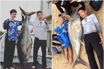 Nam sinh tay không "quyết chiến" cá ngừ khổng lồ và kết
