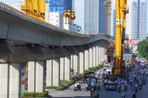 Cận cảnh tuyến đường sắt trên cao Cát Linh - Hà Đông