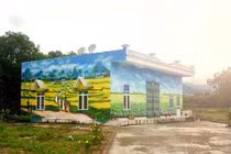 “Xóm bích họa” đầy màu sắc của người Dao trên vùng biên cương