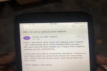 Chuyện lạ hôm nay: Trộm máy tính, tên trộm “tử tế” gửi email xin lỗi...