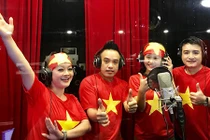 Minh Quân và dàn sao háo hức quay MV ủng hộ U23 Việt Nam