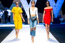 H’hen Niê đọ vẻ gợi cảm cùng Hoàng Thùy, Mâu Thủy