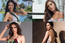 Đọ vẻ gợi cảm của Hoa hậu Phương Khánh với 3 á hậu