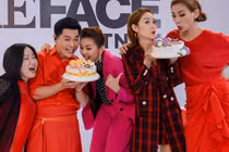 Nam Trung - Minh Hằng đón sinh nhật trên trường quay The Face 2018