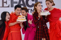 Nam Trung - Minh Hằng đón sinh nhật trên trường quay The Face 2018