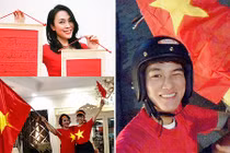 Sao Việt vỡ òa hạnh phúc trước chiến thắng của U23 Việt Nam