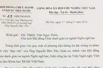 Lùi công bố kết luận vụ giáo sư Tồn "nghi" đạo văn