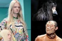 Những hình ảnh dị trên sàn diễn thời trang nhìn phát ớn