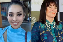 Đây là cách HH Trần Tiểu Vy lấy lòng chủ tịch Miss World 