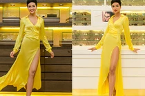 H'hen Niê diện đầm xẻ cao khoe nhan sắc quyến rũ 