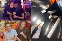 Soi gu thời trang ăn ý của cặp đôi Đàm Thu Trang - Cường Đô la