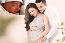 Ảnh cận mặt con trai của Thúy Diễm - Lương Thế Thành