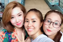 Hình ảnh Thúy Ngân - Lê Phương - Phương Hằng thân thiết như ba chị em 