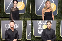 Dàn sao Hollywood đồng loạt diện đồ đen tại Quả cầu vàng 2018
