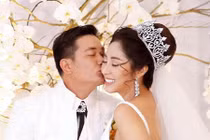 Loạt ảnh tình tứ của vợ chồng Đặng Thu Thảo trong đám cưới