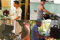 Không chỉ giàu, các ông chồng của mỹ nhân Việt còn siêng vào bếp