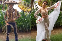 Soi trang phục ấn tượng dàn đối thủ của Trần Tiểu Vy