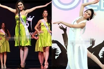 Ảnh Thư Dung thi nhan sắc quốc tế trước khi bị tước danh hiệu