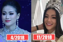 Trong nửa năm, nhan sắc Hoa hậu Phương Khánh thay đổi chóng mặt