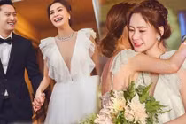 Chung Hân Đồng bật khóc trong lễ cưới với chồng trẻ