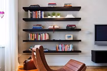 10 mẫu kệ gỗ trang trí phòng khách đẹp mê ly, đón đầu xu hướng