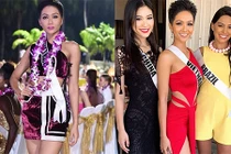 H'hen Niê đẹp mê mẩn với kiểu váy áo nửa kín nửa hở 