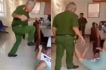  Tạm đình chỉ Trung tá công an 'lấy chân tác động' vào dân