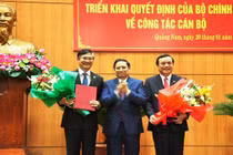 Trao quyết định bổ nhiệm Bí thư Quảng Nam cho ông Phan Việt Cường
