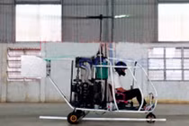 Bình Dương: Tự chế trực thăng, bay thử trong garage