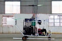 Bình Dương: Tự chế trực thăng, bay thử trong garage