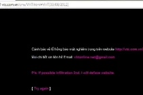 Hacker cảnh báo lỗ hổng bảo mật ở website của VTC