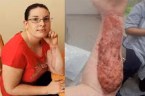 Bị nhện cắn, cả cánh tay hoại tử