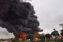 Cháy lớn tại khu Công nghiệp Yên Phong, Bắc Ninh