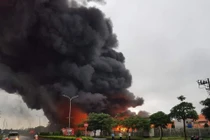 Cháy lớn tại khu Công nghiệp Yên Phong, Bắc Ninh