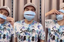 Hồ Quang Hiếu gây tranh cãi vì đeo khẩu trang sai cách