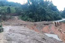 Hiện trường vụ sạt lở đất 22 cán bộ, chiến sĩ mất tích ở Hướng Hoá