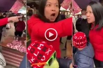 Video: Vào chợ không đeo khẩu trang, bị nhắc nhở người phụ nữ chửi mọi người