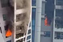 Cháy tầng 29 chung cư Goldmark City lửa ngùn ngụt, dân hoảng loạn