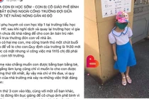 Đi học sớm, HS Hải Phòng phải đứng cổng trường giữa trời nắng