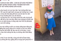 Đi học sớm, HS Hải Phòng phải đứng cổng trường giữa trời nắng