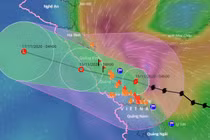Bão Vamco đang áp sát đất liền, nhiều tỉnh miền Trung bị ảnh hưởng