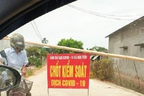 Phát hiện ca dương tính COVID-19, Thái Bình lập tức phong tỏa một thôn