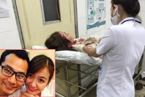 Á hậu Ái Châu gặp tai nạn xe hơi