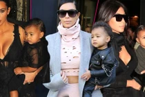 Kim Kardashian thuê stylist cho con gái hơn 1 tuổi